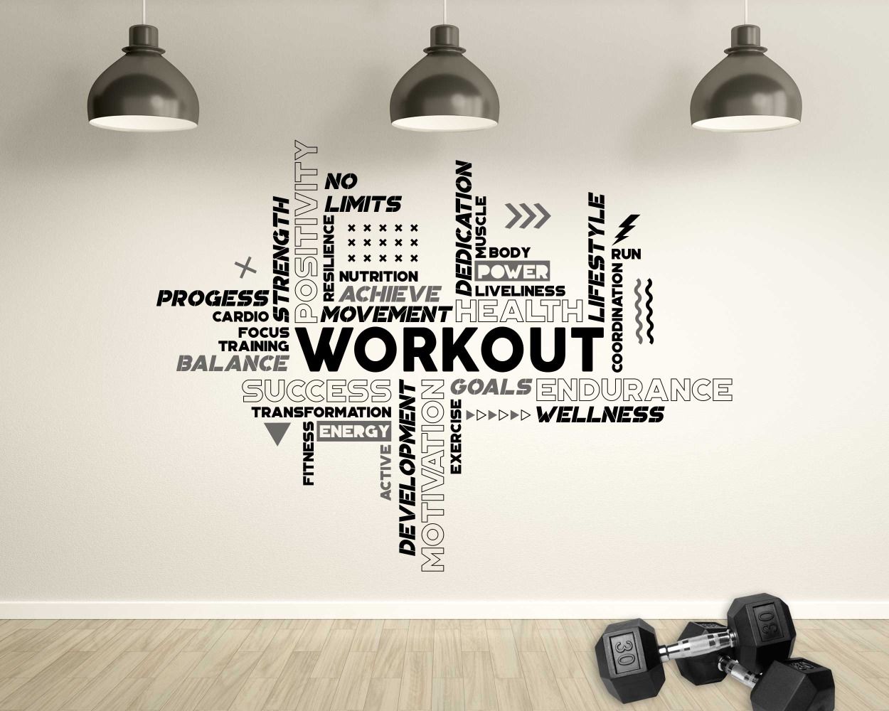 gym room decal