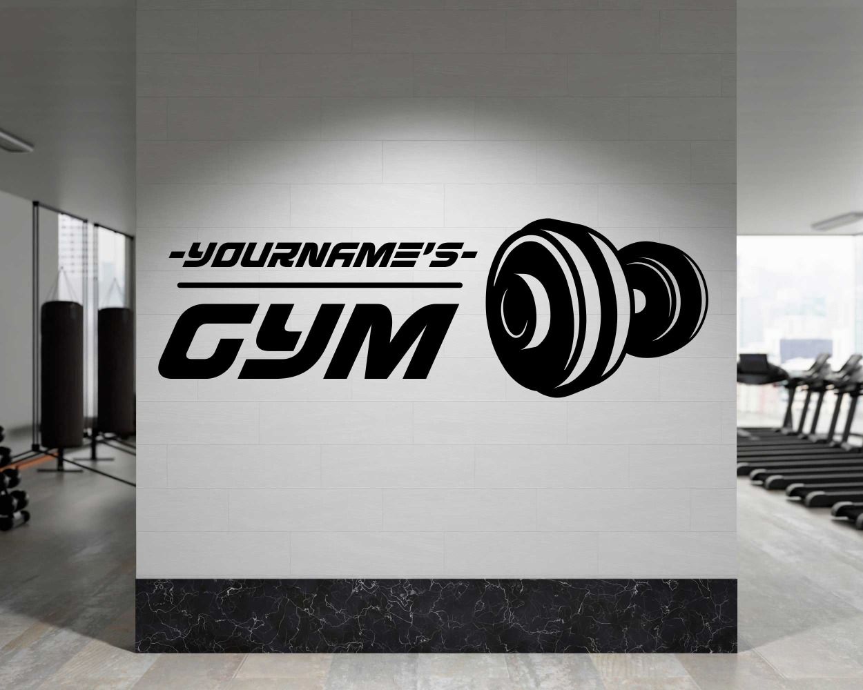 gym wall decal