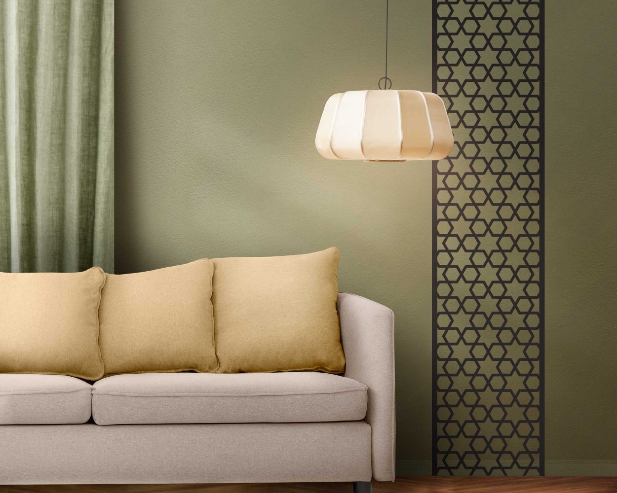 Hexagon Pattern Vector Design Wall Decals For Home And Office Decoration 
