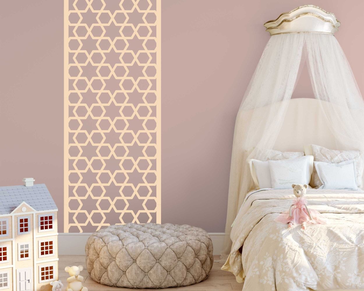 Hexagon Pattern Vector Design Wall Stickers