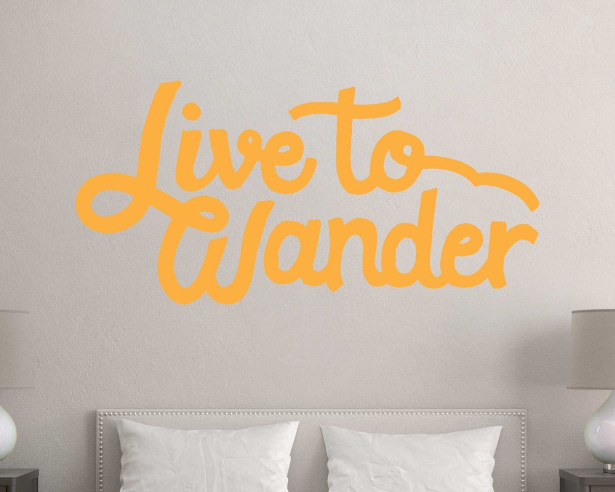 Live In Wander Beautiful Motivational Quote Wall Stickers