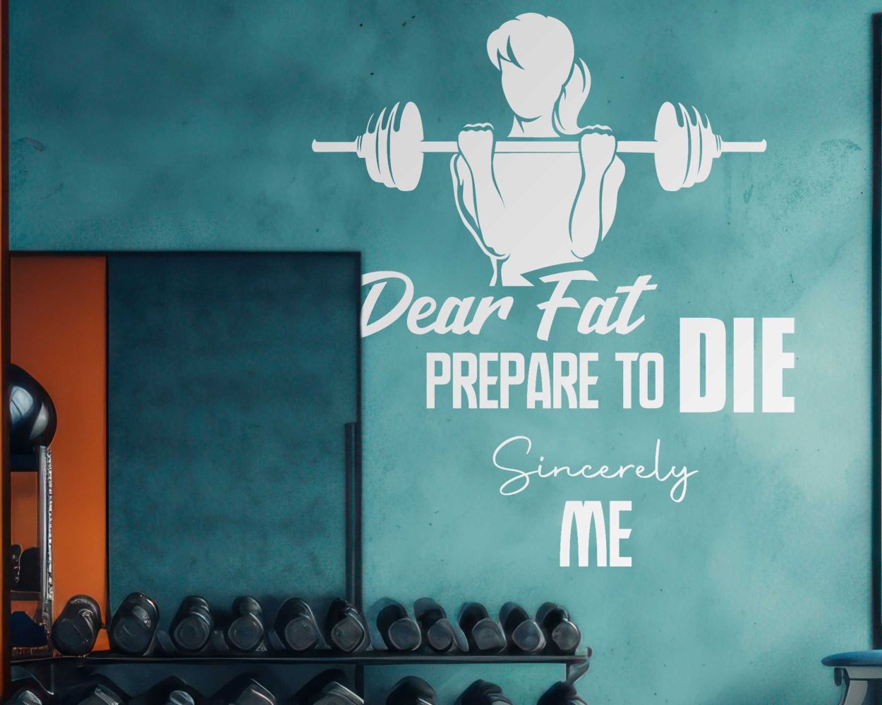 Motivating Wall Quotes Decals for Gym Decor