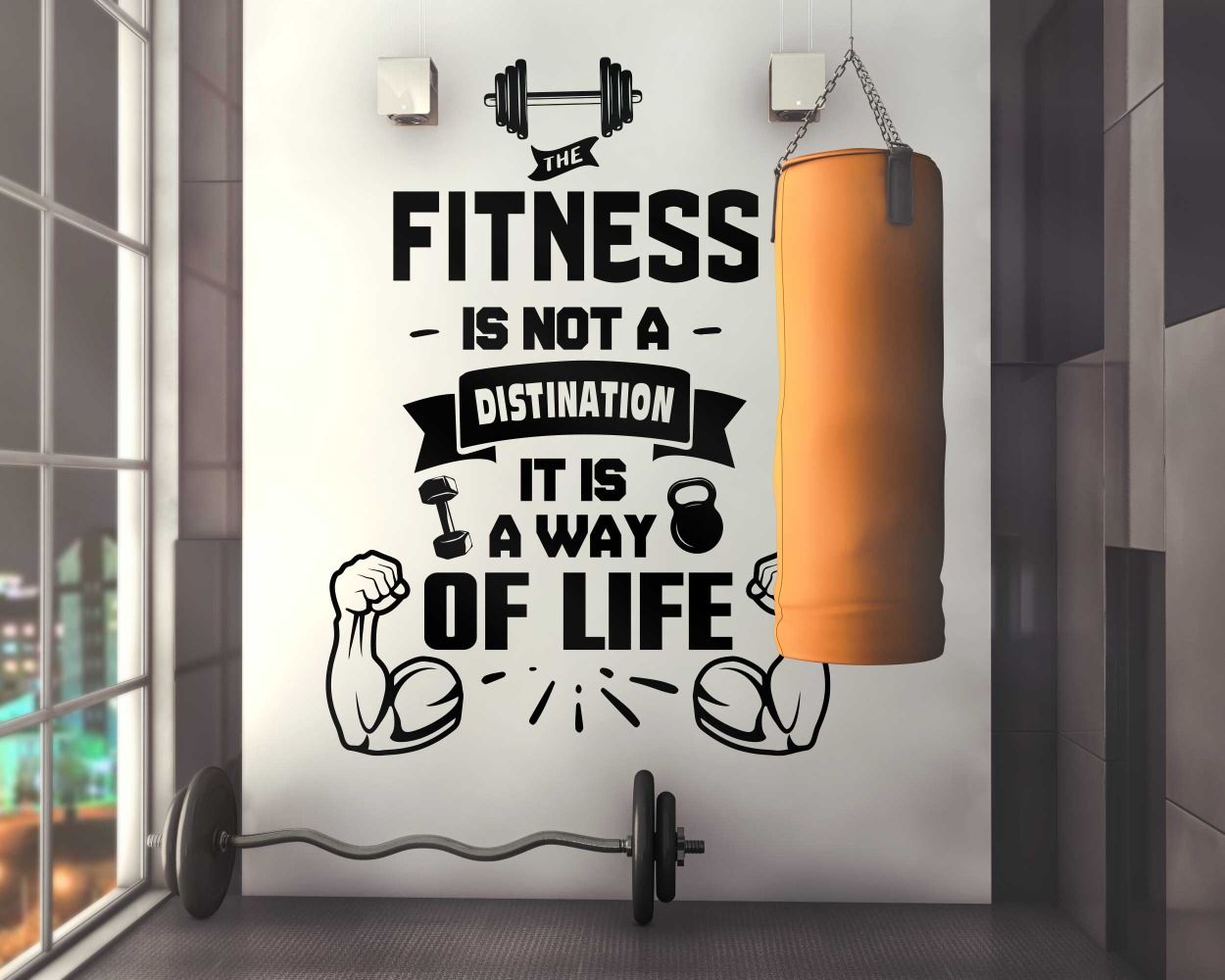 Motivational Gym Wall Quotes Stickers