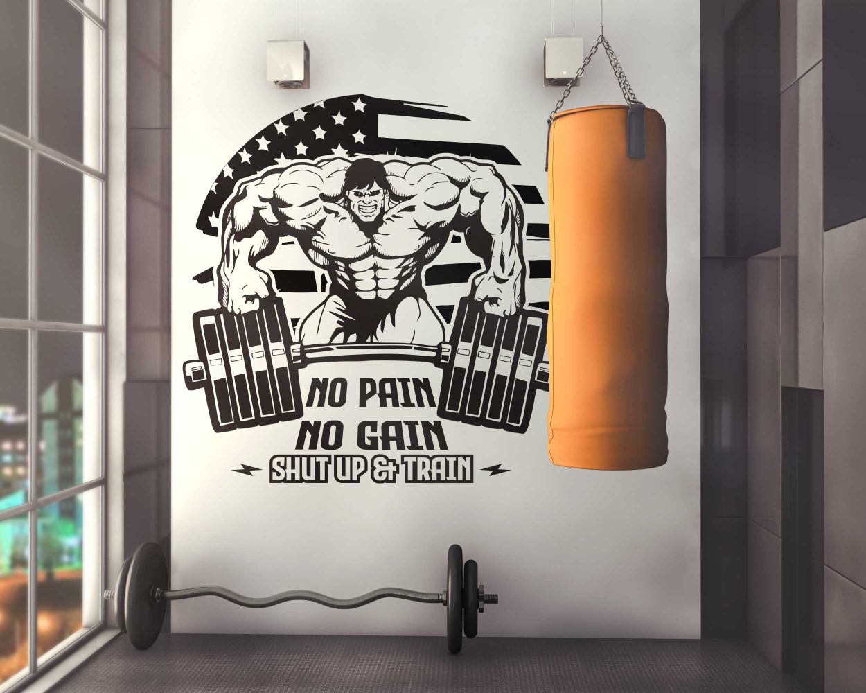 Motivational Wall Quotes Stickers for Gym Decor