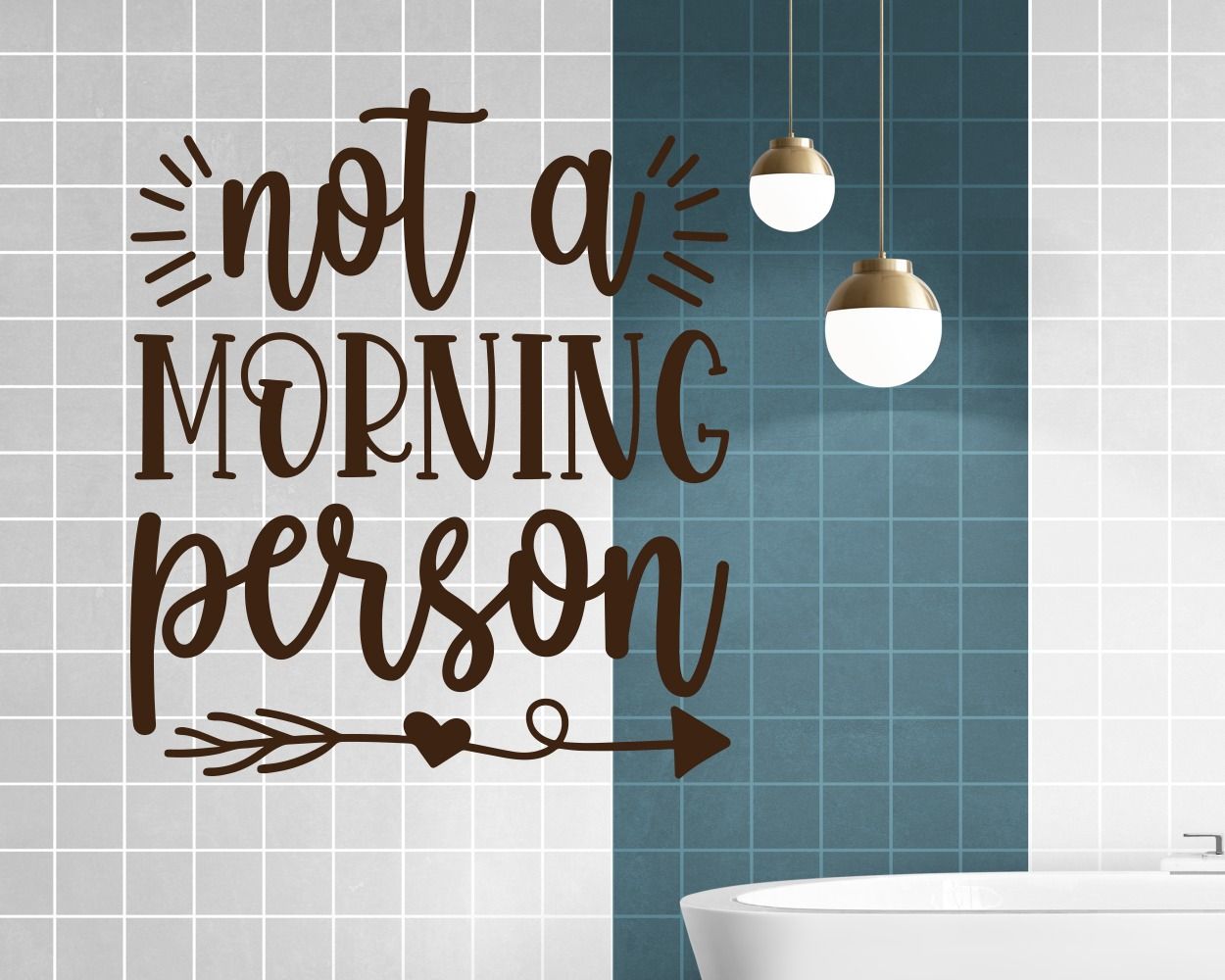 Not A Morning Person Quote Vinyl Stickers