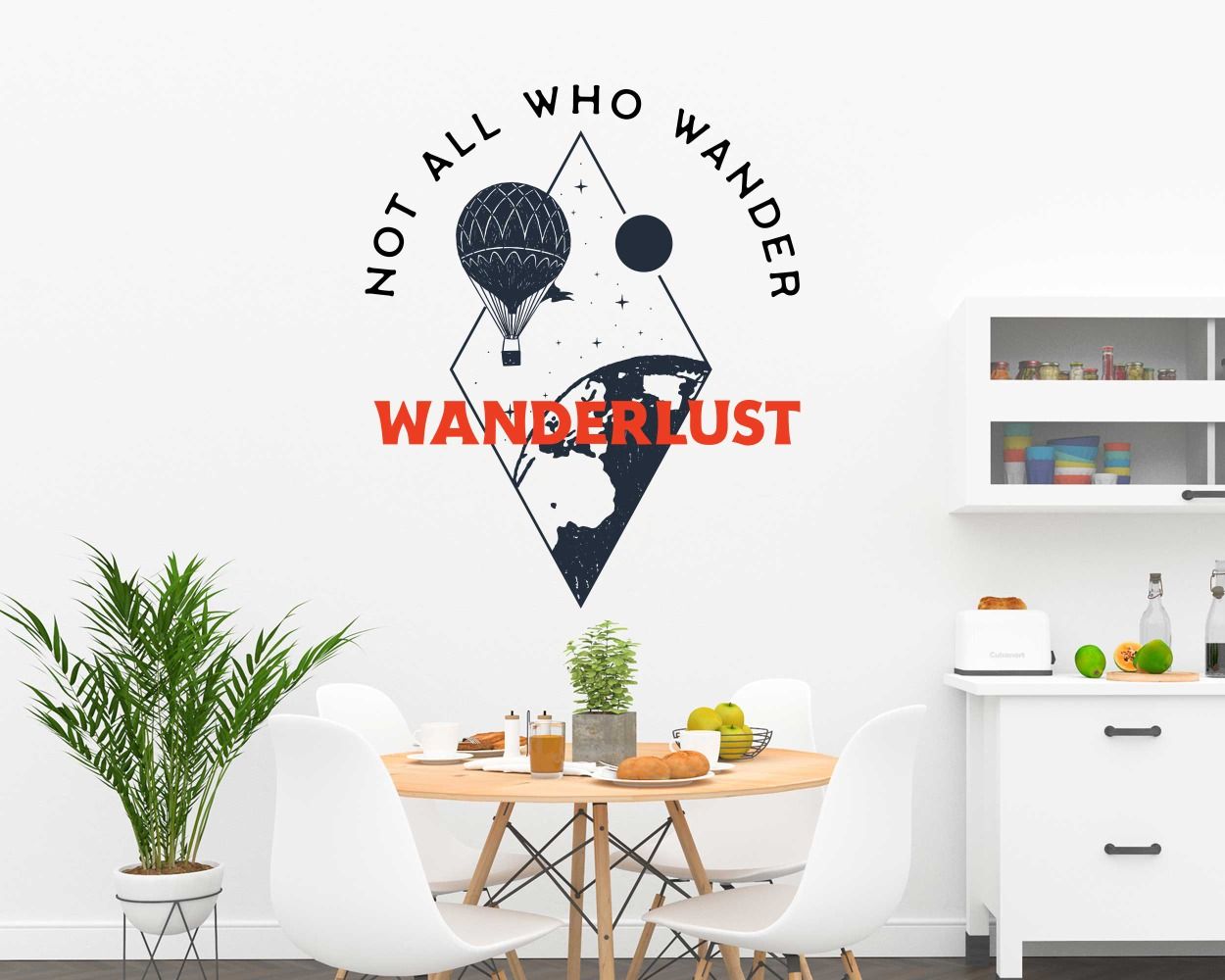 Not All Who Wander Wanderlust Quotes Sticker For Room Decorations