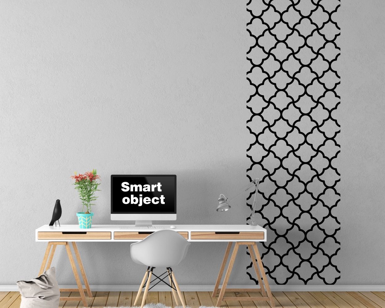 Best Quatrefoil Pattern Design Wall Stickers For Home And Office Decoration 