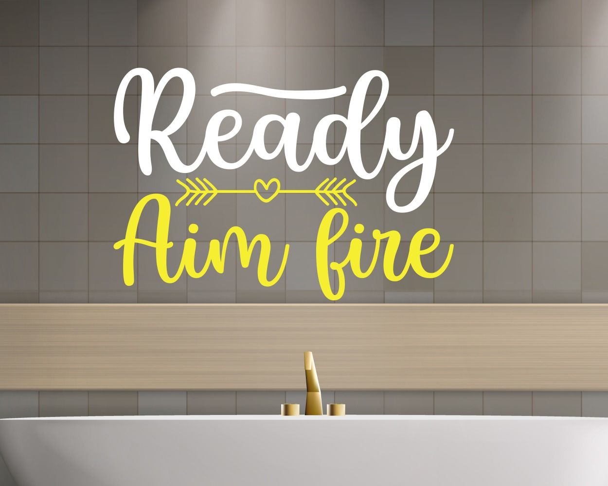 Ready Aim Fire Motivational Quotes Decals