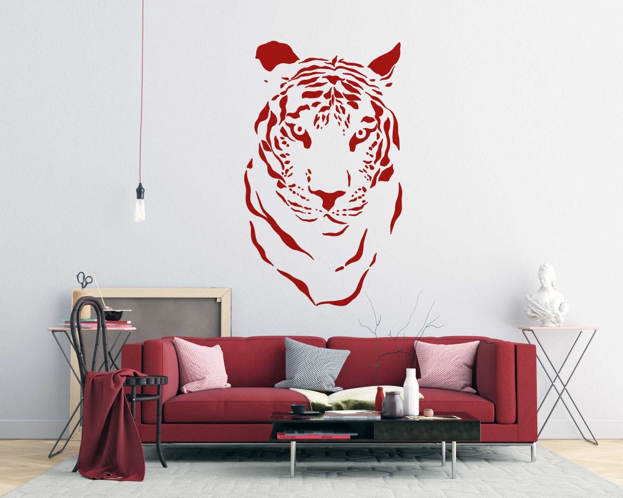 Best Tiger Face Animal Wall Stickers For Kids Room Decor