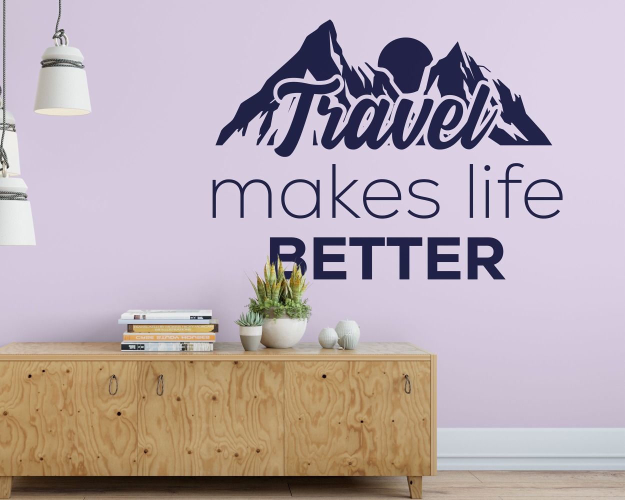 Travel Makes Life Better Quotes Wall Decals