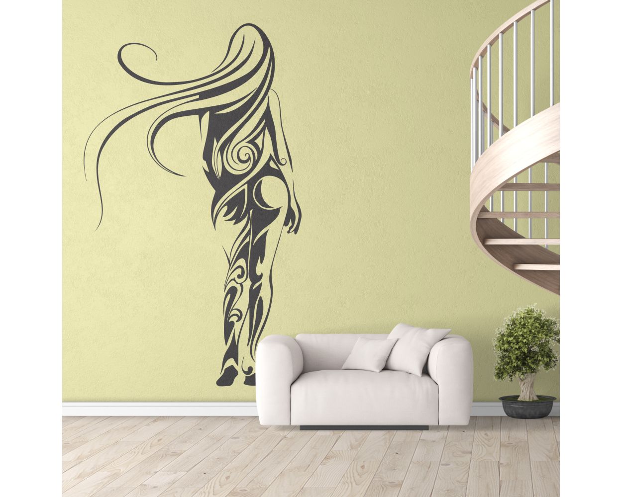 Attractive Women Walking Behind Wall Decals. Shop now
