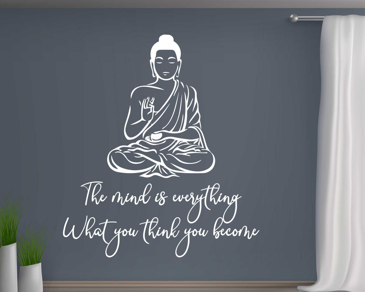 Mind Set Is Everything Yoga Quotes Wall Stickers
