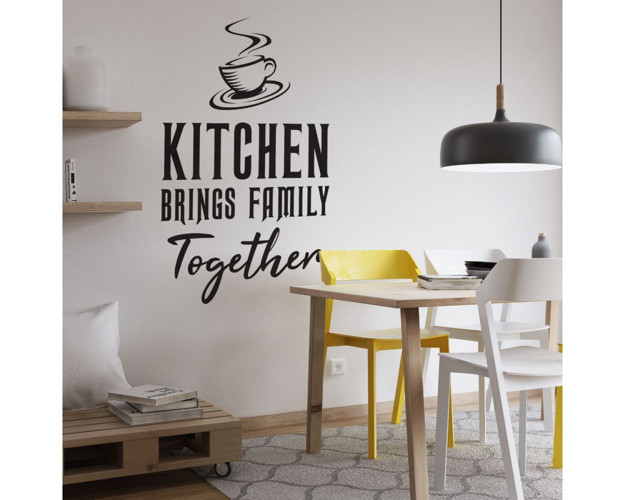 Kitchen Brings Family Together Quotes Kitchen Wall Decals 