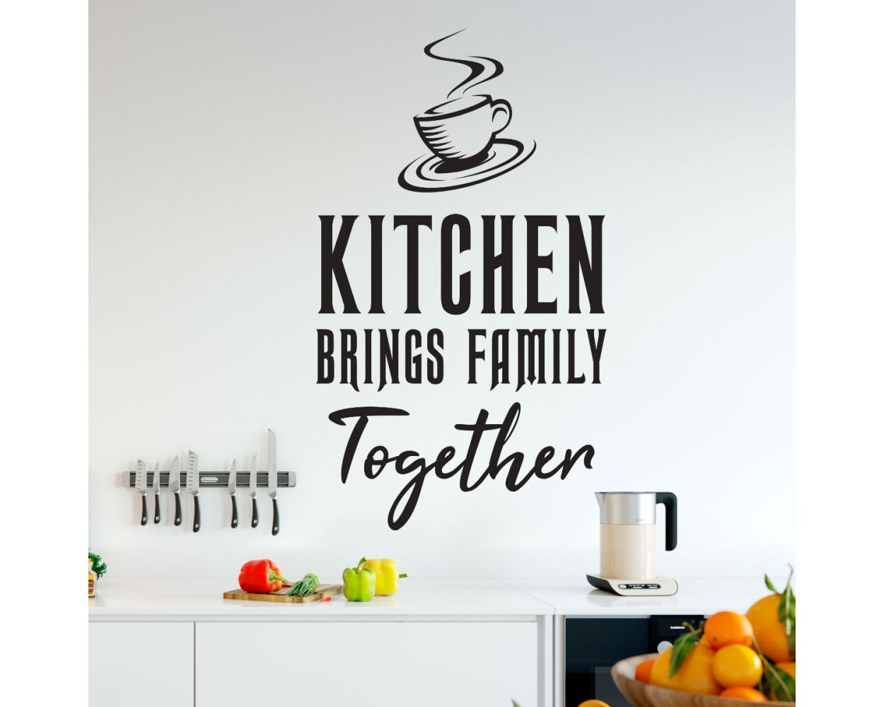 Kitchen Brings Family Together Quotes Kitchen Wall Stickers 