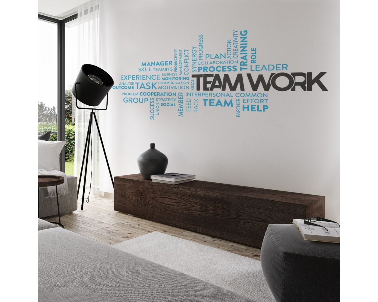 Success Team Work Wall Decal Office Wall Vinyl Sticker-office Wall