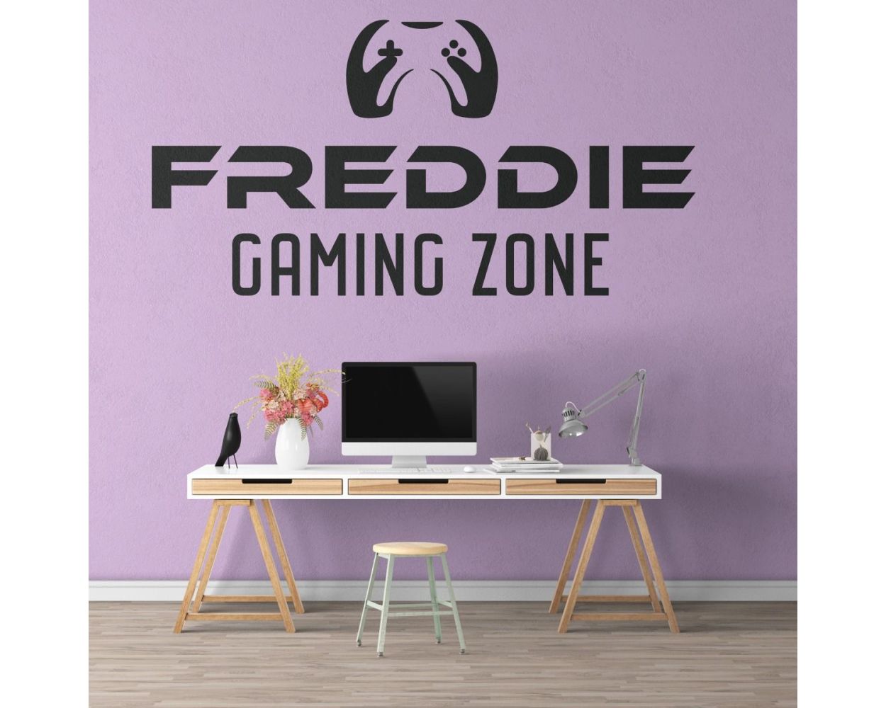 gaming zone wall stickers for boys teen room