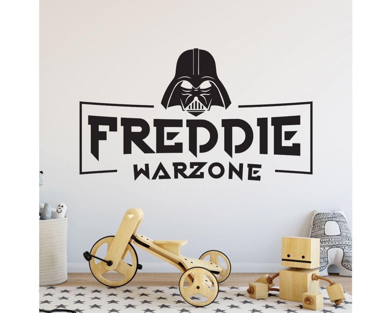 Childrens Personalised Name Wall Stickers OVERWATCH gaming Bedroom 2 