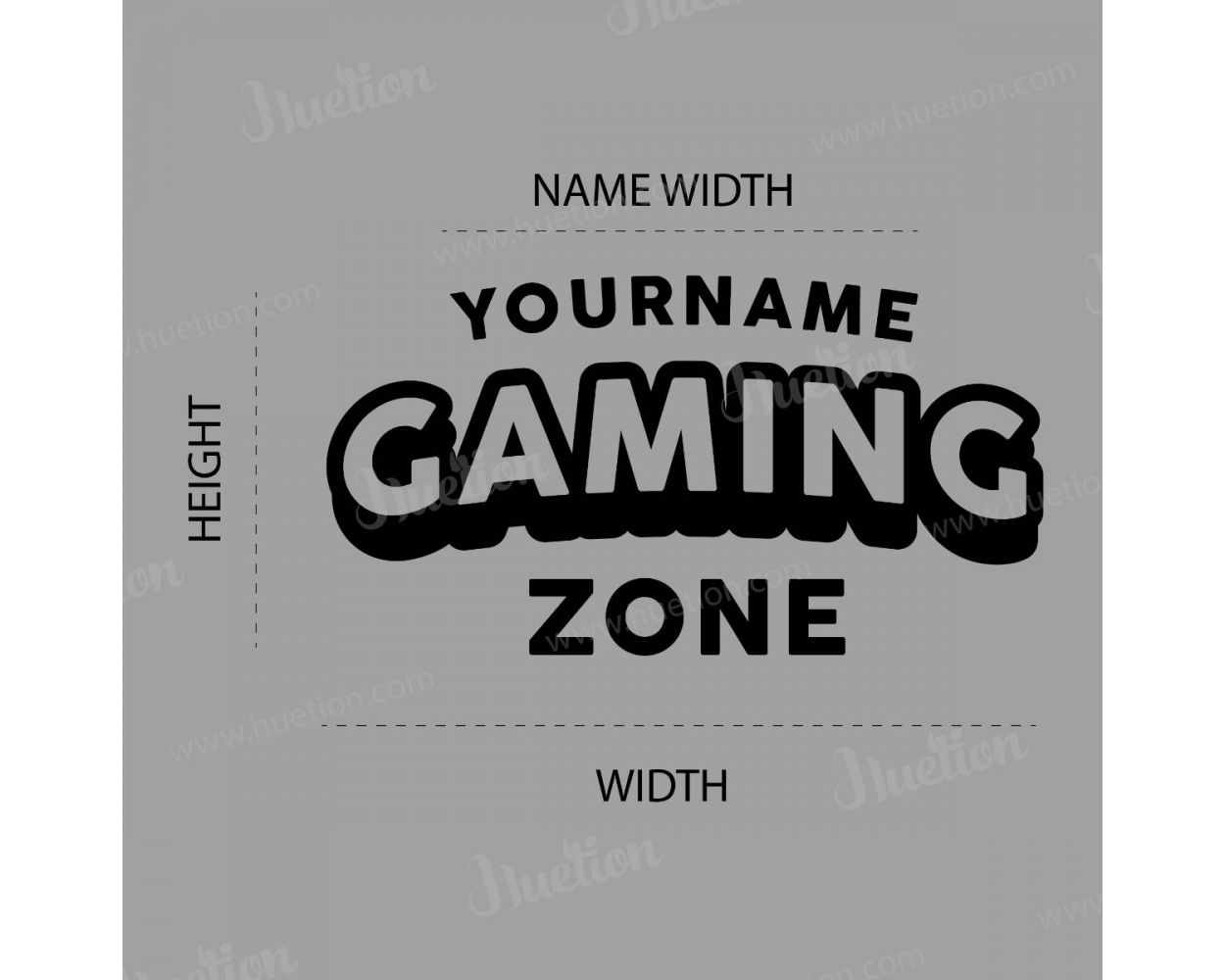 Custom Name Gaming Zone Wall Sticker - Kuarki - Lifestyle Solutions