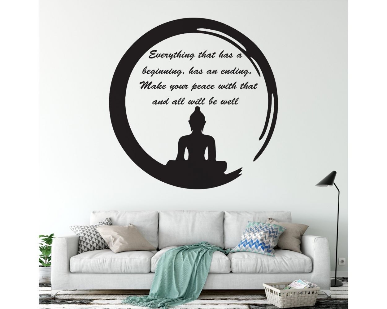 Buddha Positive Vibes Wall Stickers. shop now