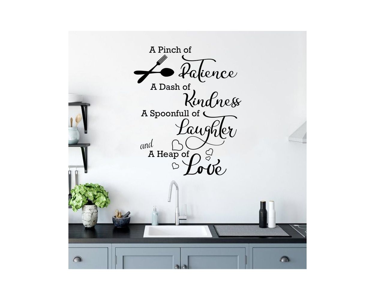 A Pinch Of Patience Sticker For Kitchen - Inspirational Wall