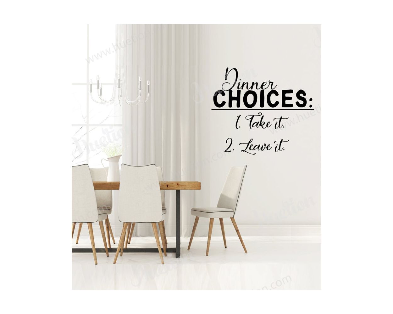 Dinner Choices Quotes Wall Decals for Kitchen Wall Decor