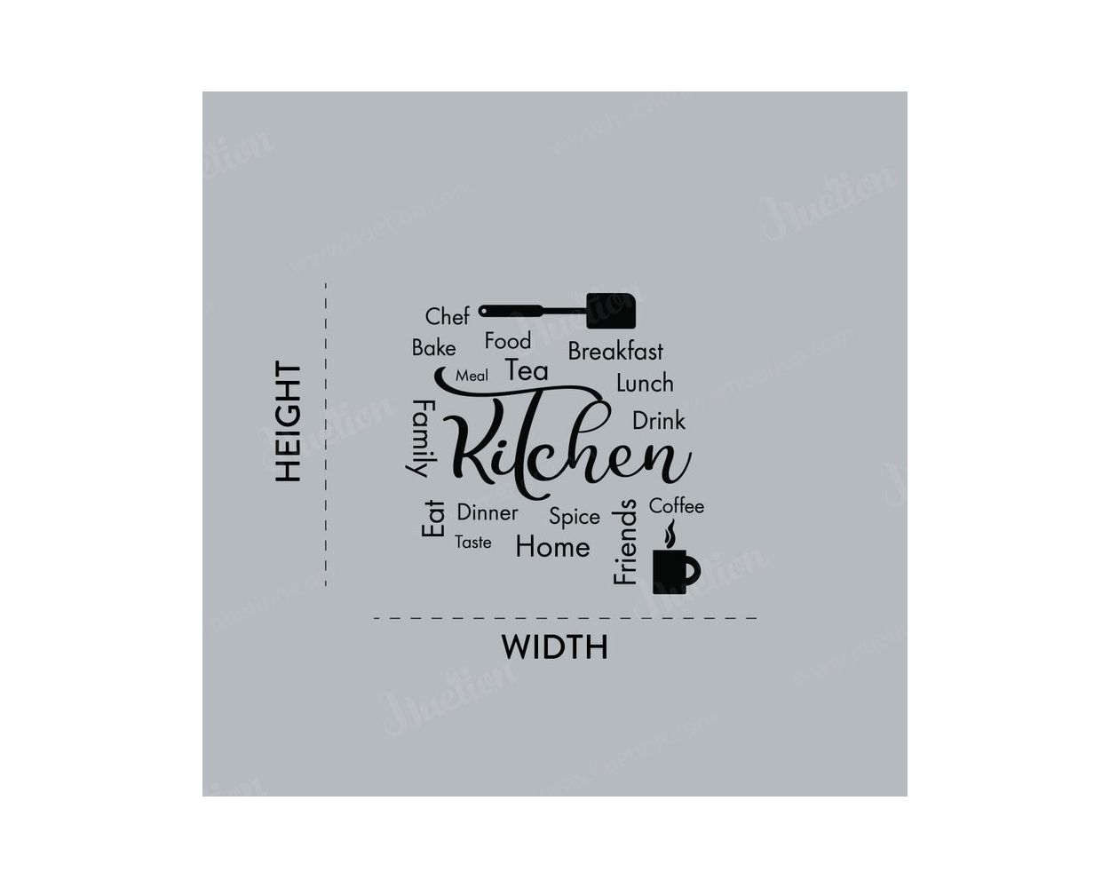 Kitchen Quote Wall Decals for Home Kitchen Wall Decor 