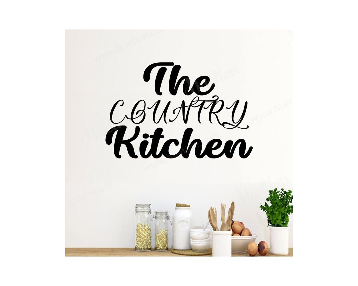 The Country Kitchen Quote Wall Sticker for Kitchen Decor
