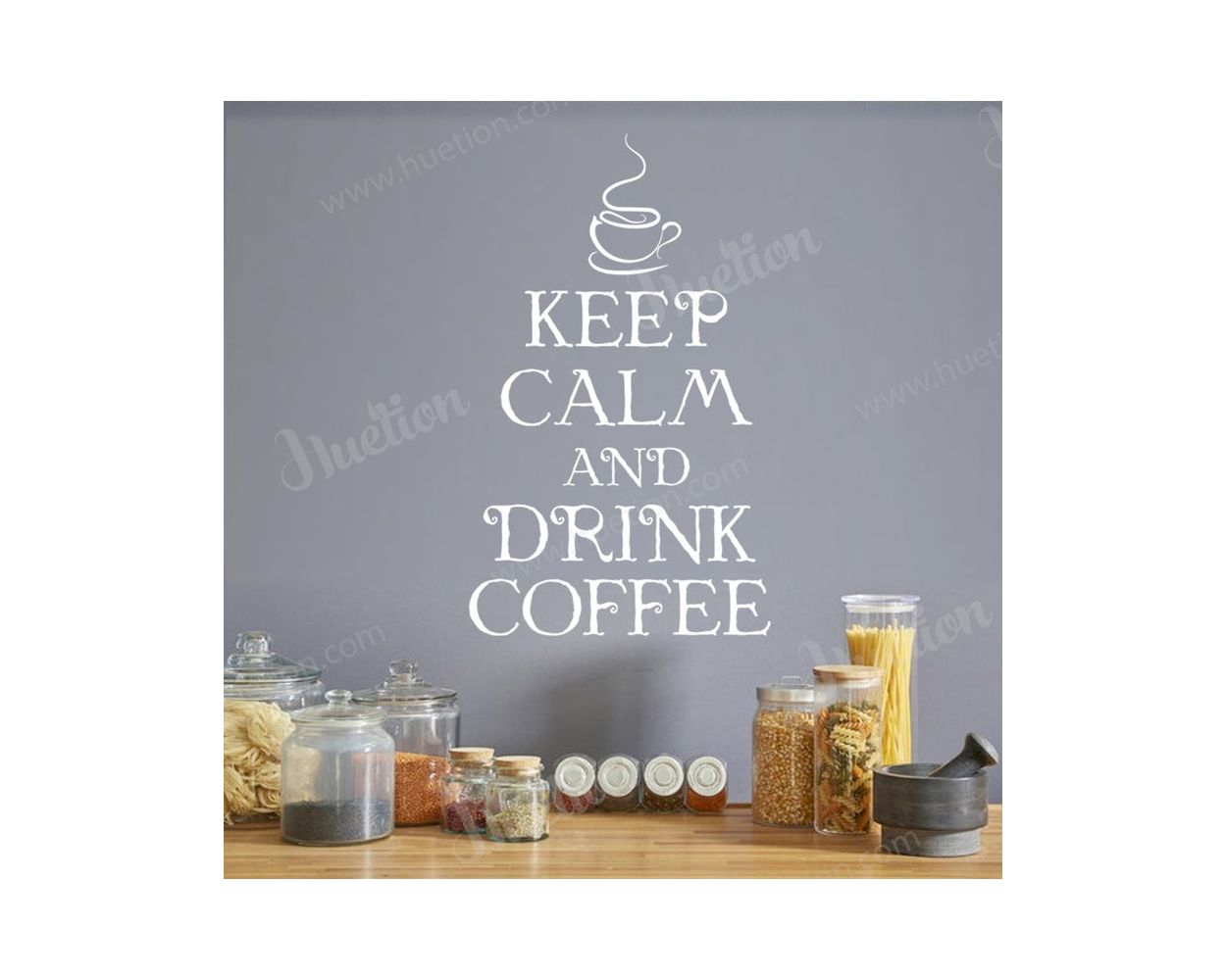 Keep Calm and Drink Coffee Stickers for Kitchen Wall Decor