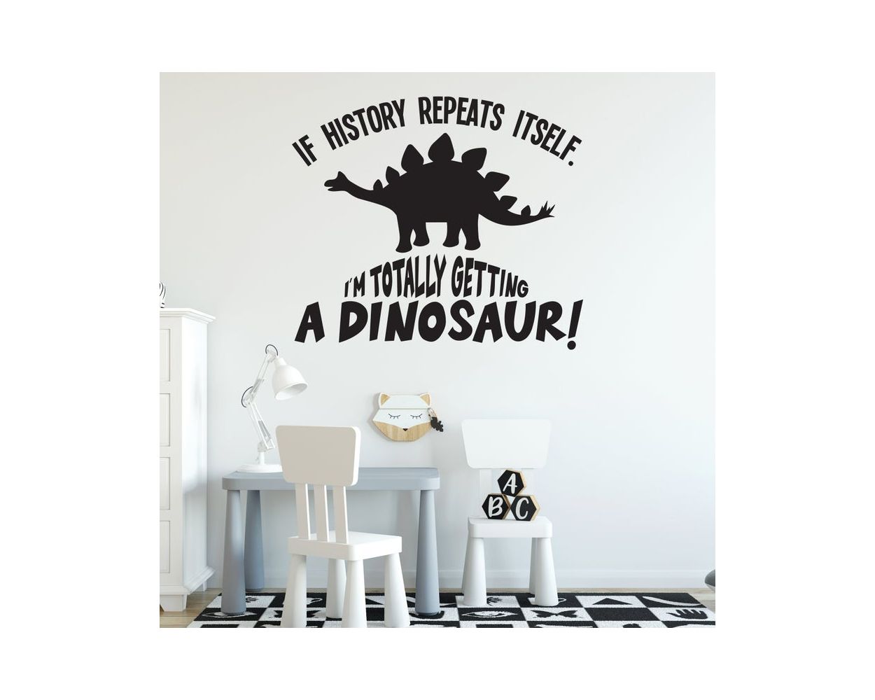 History Repeating Dinosaur Poster