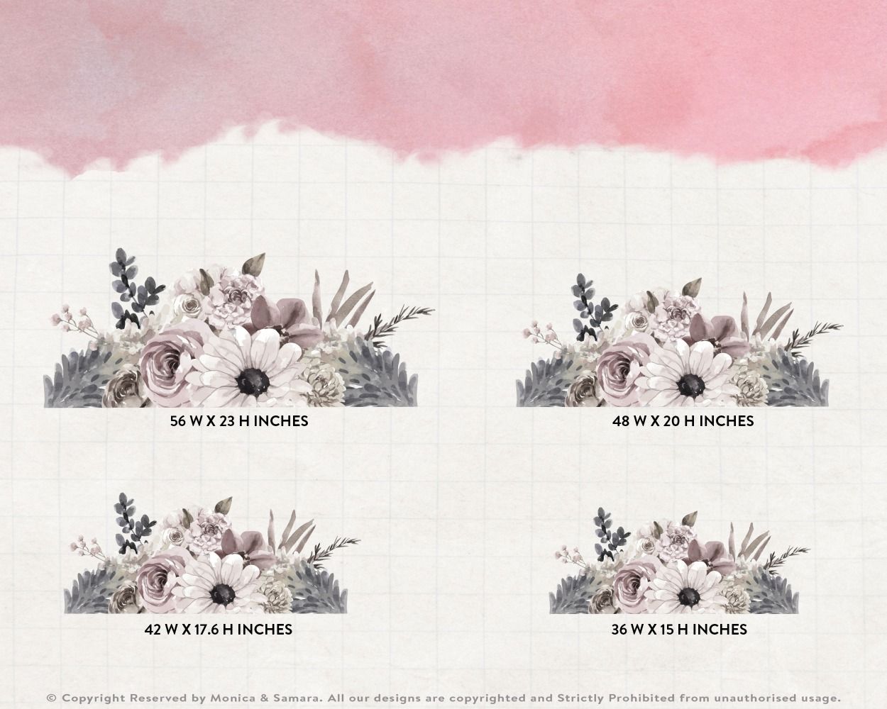 Best beautiful Pancy Floral Headboard Wall Stickers