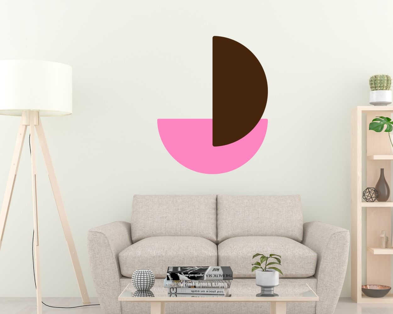 Cute and best style half Circle Boho wall Decals abstract Boho vinyl Wall stickers for bedroom decor