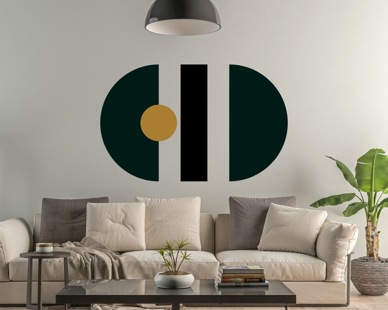 Cute and best styles half and Full Circles Geometric Pattern Boho vinyl Wall stickers