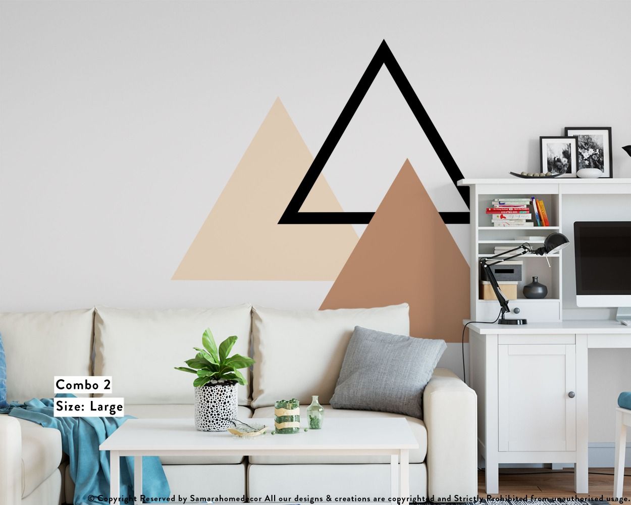 Best Abstract Boho Triangles Shapes Vinyl Wall Decals