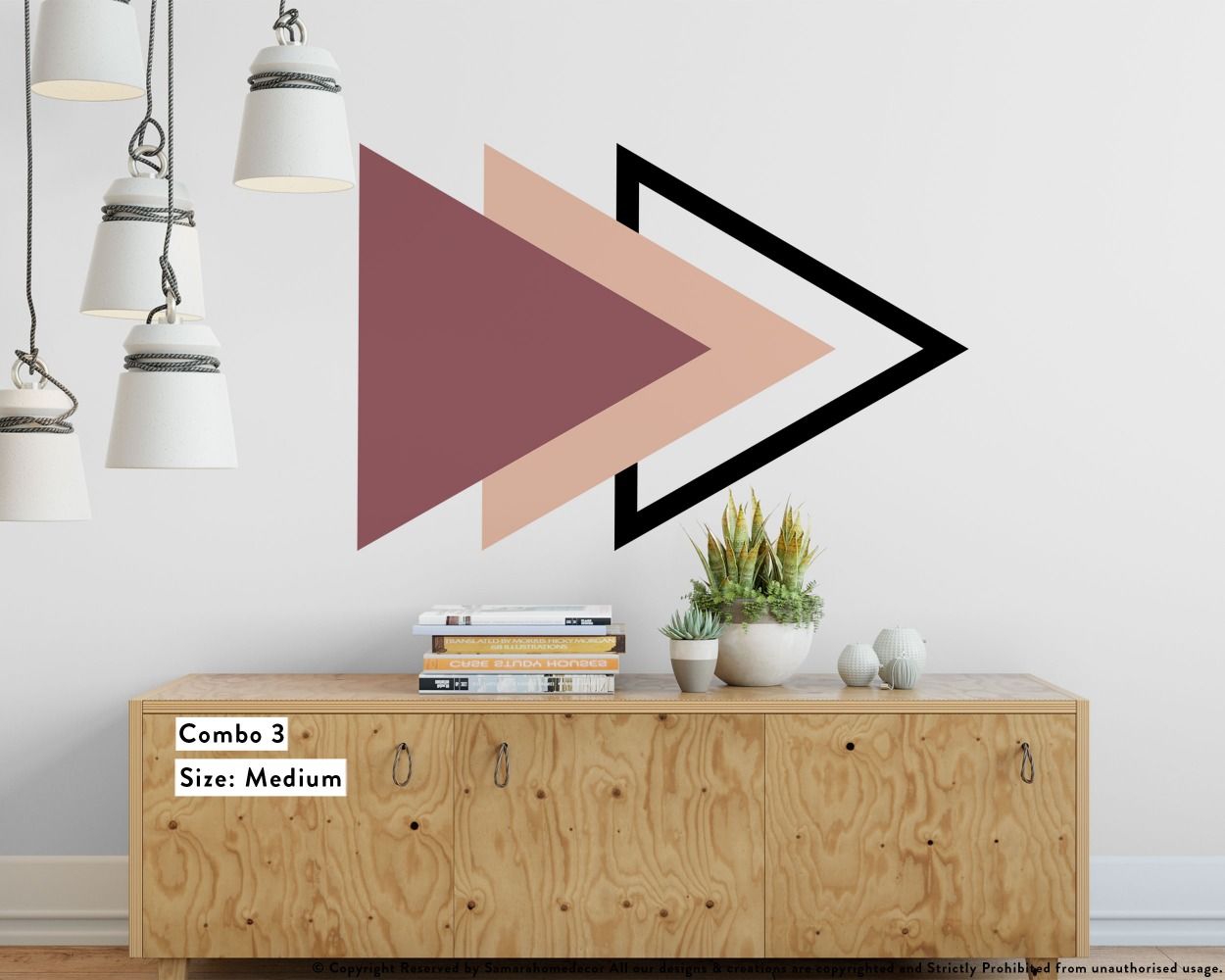 Best Abstract Boho Triangles Shapes Wall Decals