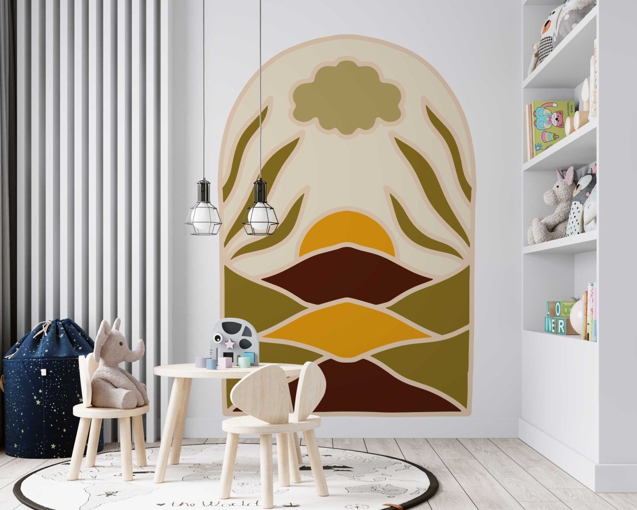 Beautiful Arch Boho Vinyl Wall Decals For Room Wall Decorations 