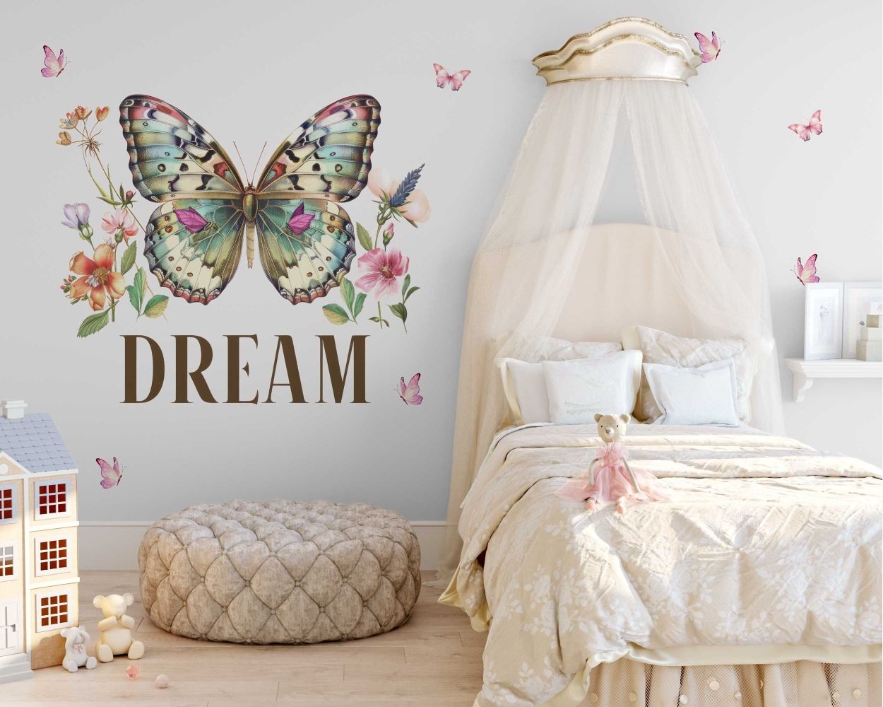 Best Beautiful Dream Like a Butterfly Wall Stickers for Nature Inspired Bedroom Decoration