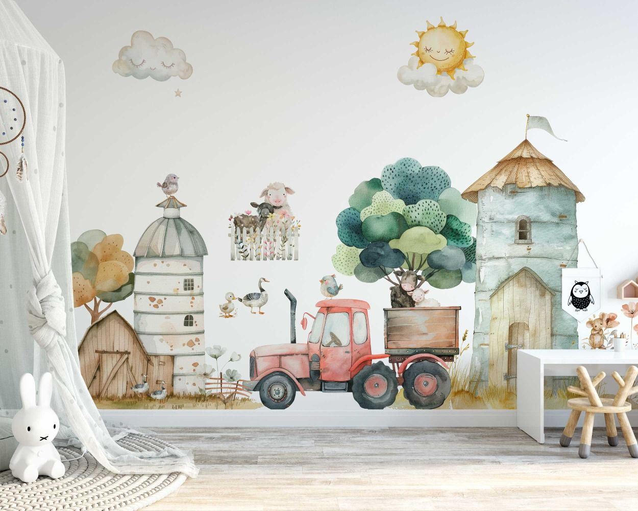 Best Beautiful Farm Theme Wall Stickers for Baby Nursery Decor