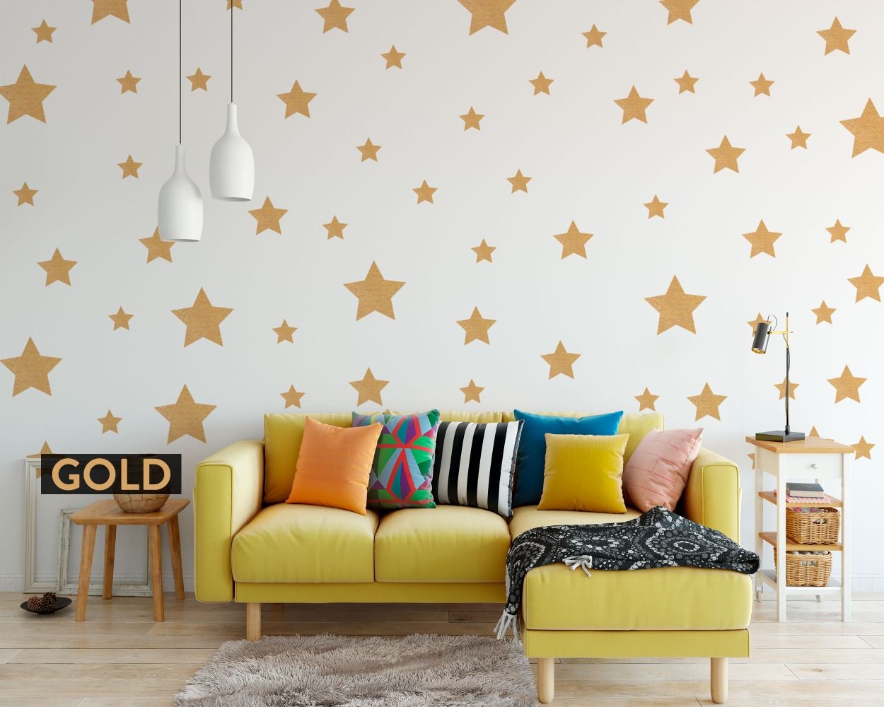 Best Beautiful Stars Vinyl Wall Decals for Nursery Wall Decor