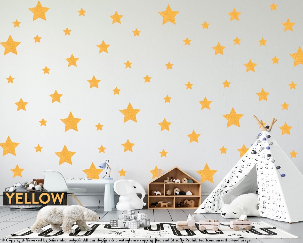 Eulenschnitt Golden Stars Wall Stickers - Interismo Online Shop Global