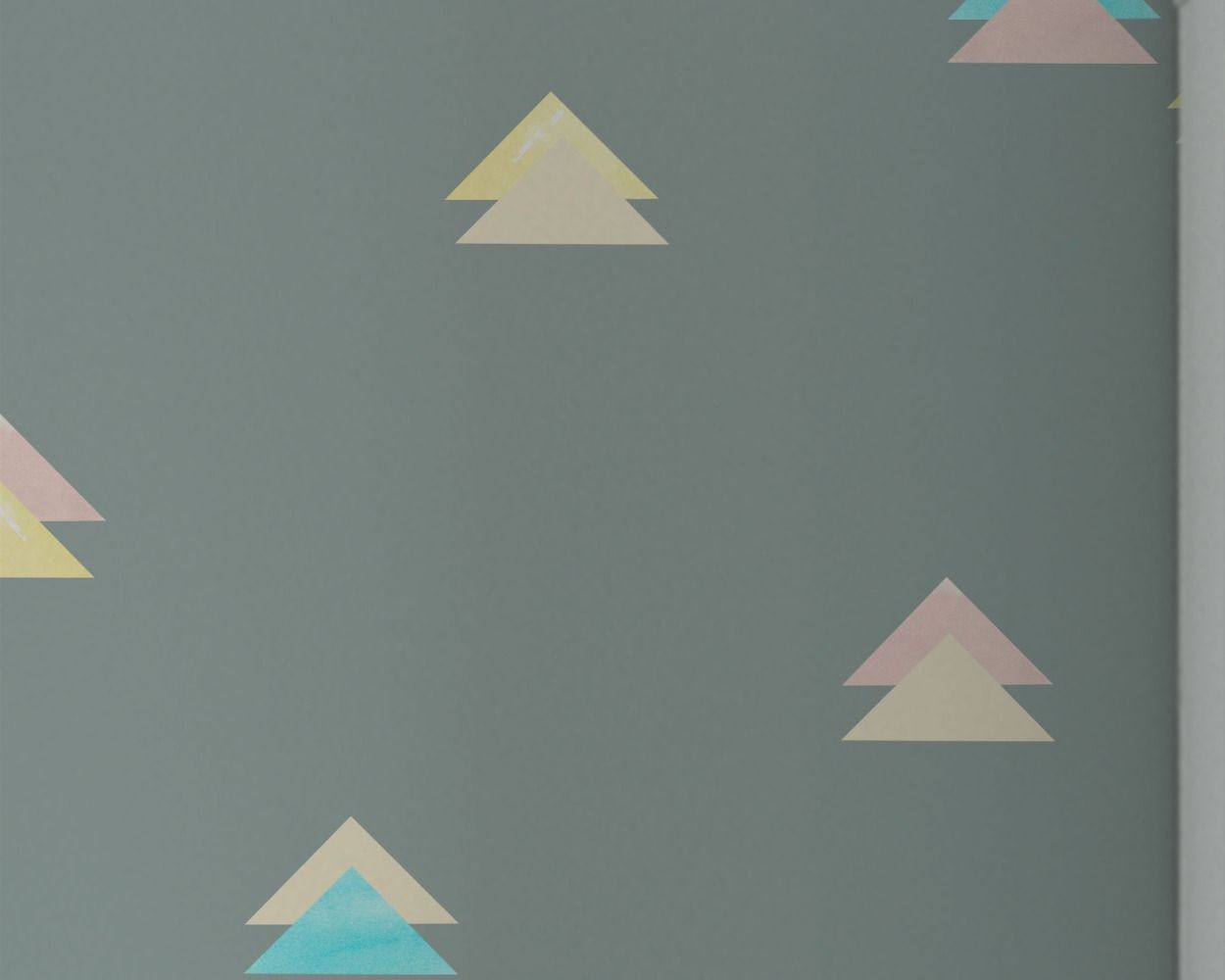 Best Style Abstract Triangles Pattern Vinyl Wall Decals