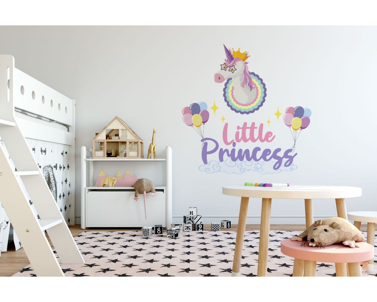 Cute & Beautiful Unicorn Vinyl Wall Decals For Your Little Princess Room Wall Decor