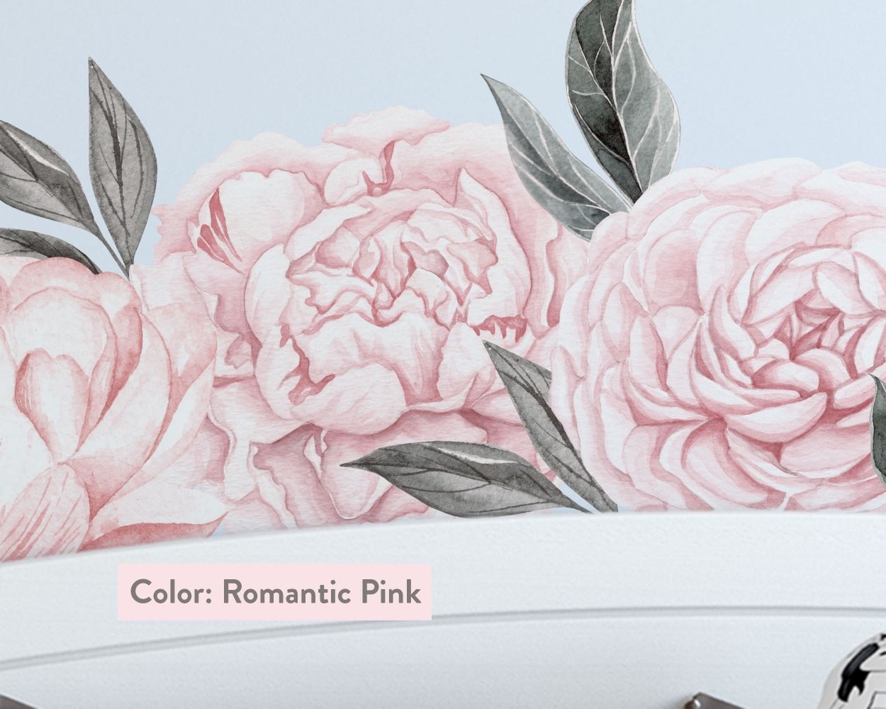 Best Beautiful Peony Flowers Floral Headboard Wall Stickers, shop now