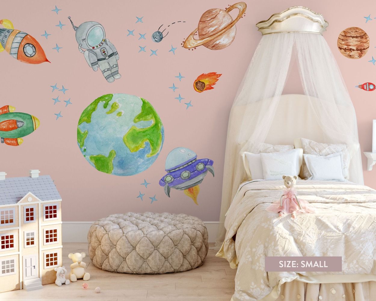 Astronaut Wall Decal Kids Room Decor Boys Room Wall Decal Space