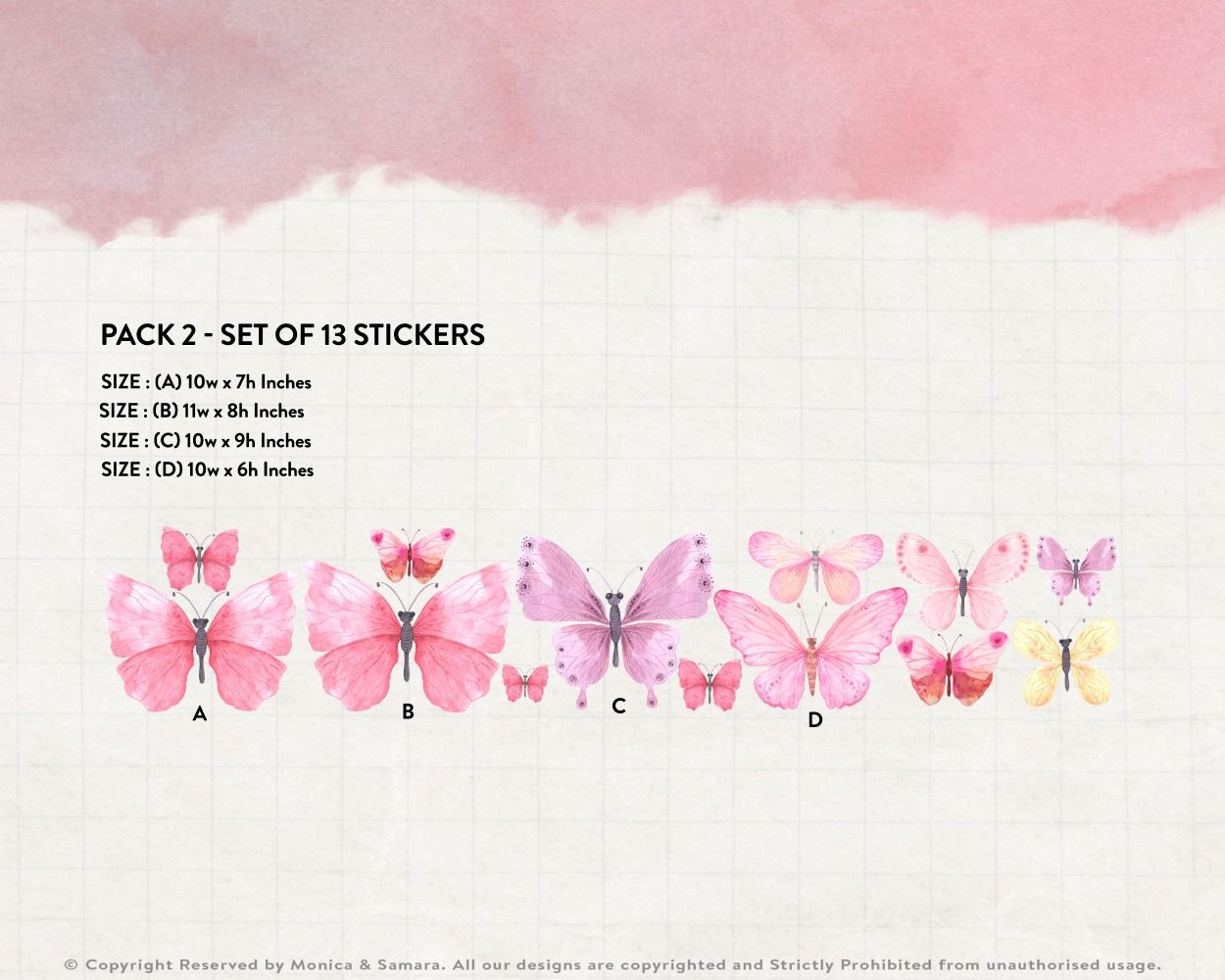 Watercolour Butterflies Wall Decals – Your Decal Shop