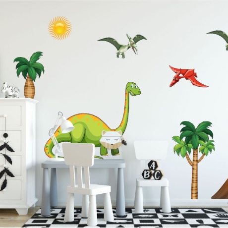 Cute dino wall decals online for kids