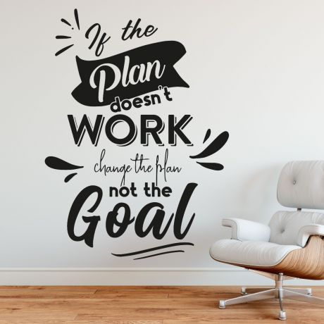 Workplace Motivational Quote Vinyl Wall Sticker, Motivational wall art for Office