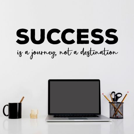 Success Motivational Quote Office Wall Art | Inspirational Quote Wall Decals