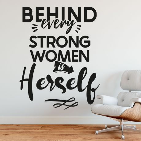 Women Empowerment Office Motivational Quotes Vinyl Wall Stickers