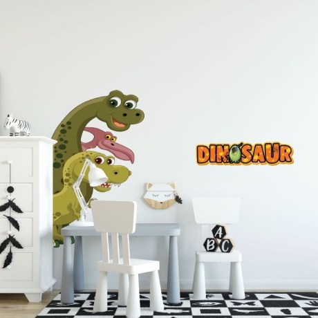 Nursery room dinosaur watercolor stickers online