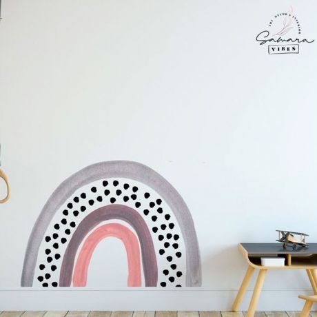  Boho Rainbow with Polka Dots Wall Stickers Decoration online